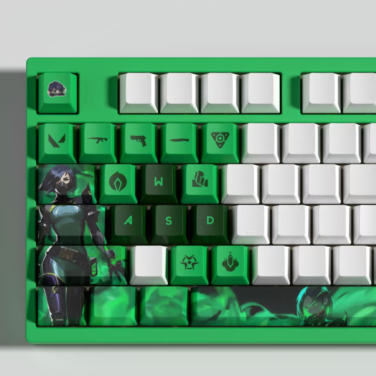 VaLorant Themed Keycaps VIPER Agent Custom Keycap Keyboard Set 29 Keys