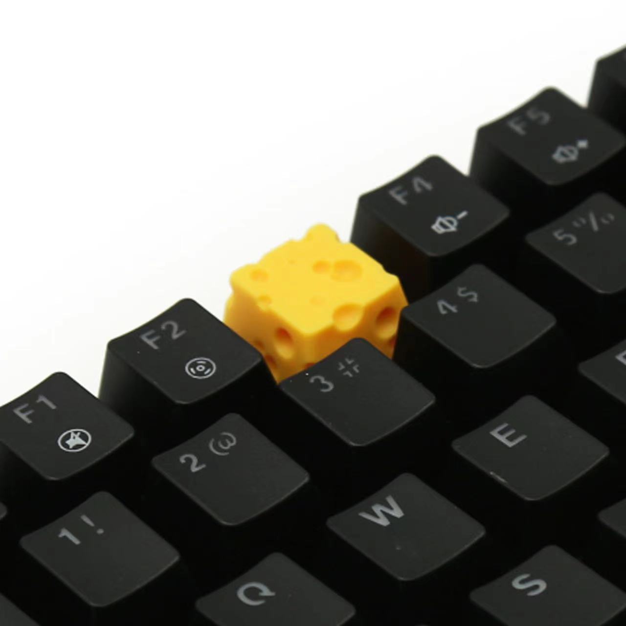 DIY Custom Cheese-Shaped Keycap Set - Multiple Colors Available
