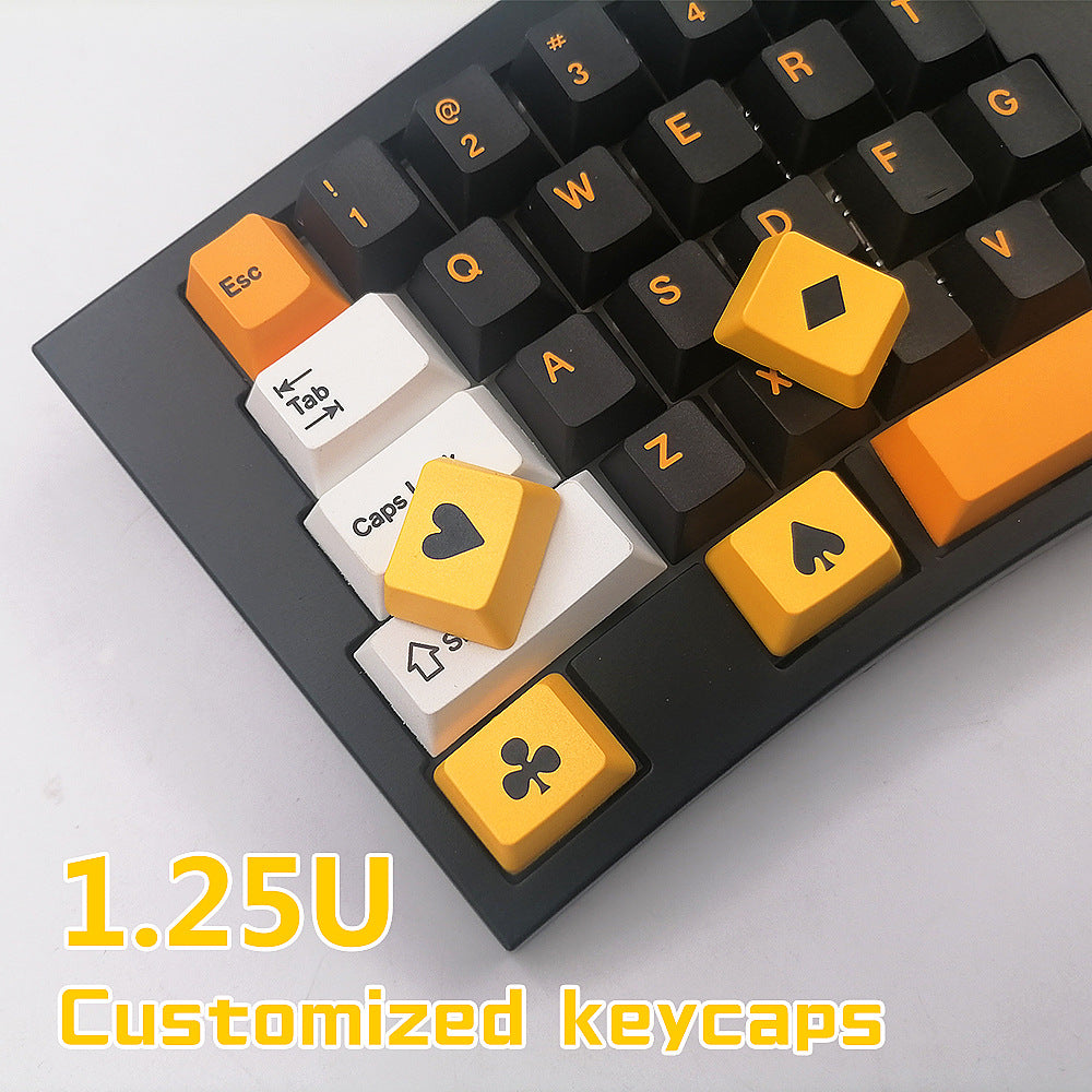 Custom Poker-Themed Keycaps for Mechanical Keyboards Function Key Set