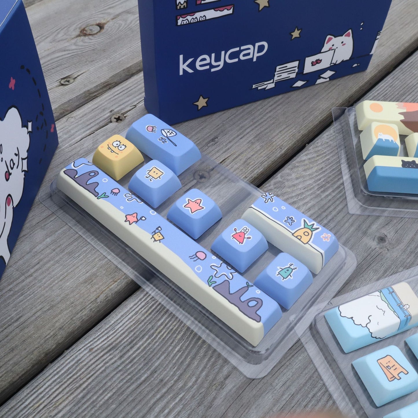Cartoon Graffiti Custom Keycap for Mechanical Keyboard – PBT 5-Sided Dye-Sub ESC, Enter, and Arrow Key Replacements