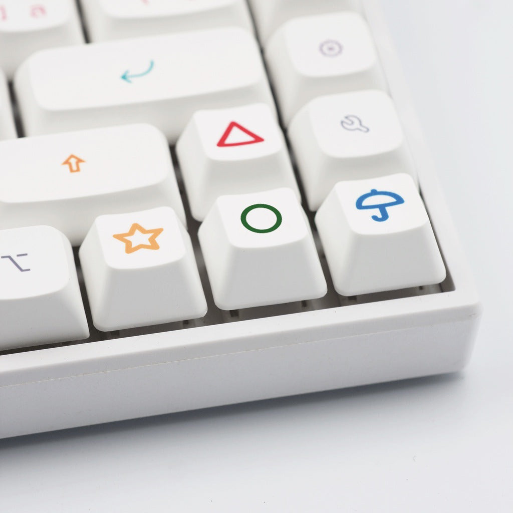 7 Pcs Game-Themed Cartoon Keycap Set (PBT Material) – 4 Arrow Keys+3 Function Keys