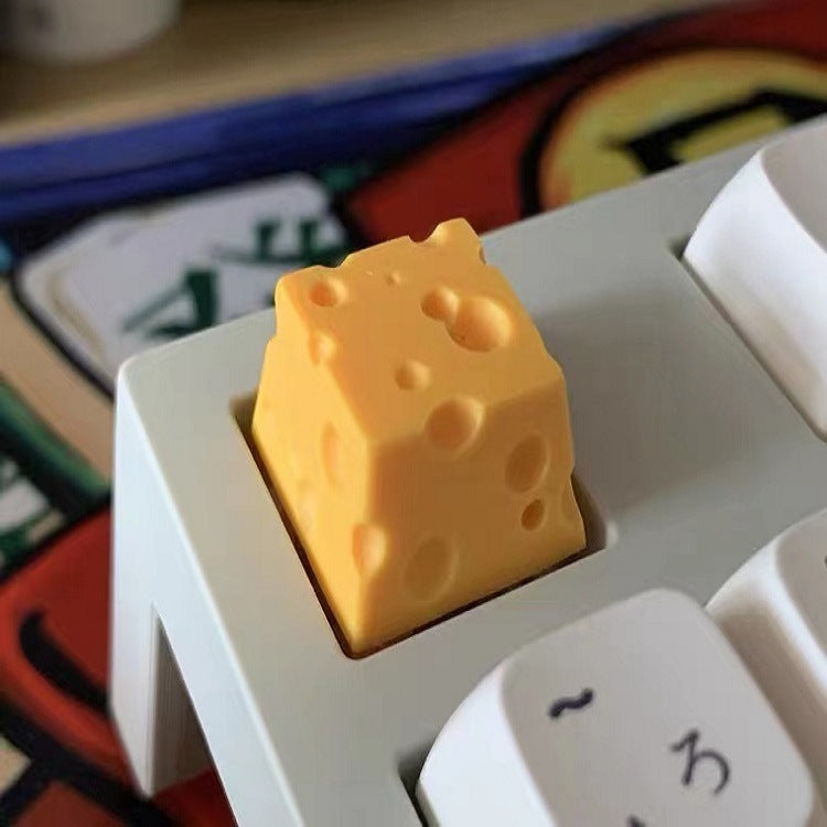 DIY Custom Cheese-Shaped Keycap Set - Multiple Colors Available