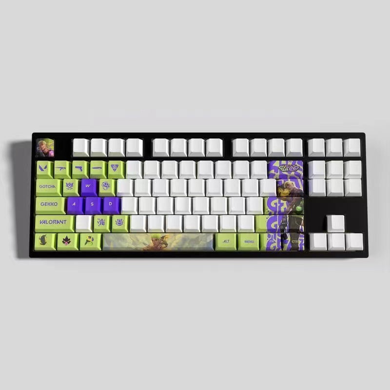 VaLorant Themed Keycaps GEKKO Agent Custom Keycap Keyboard Set 29 Keys