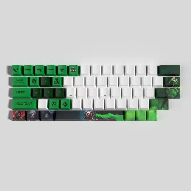 VaLorant Themed Keycaps VIPER Agent Custom Keycap Keyboard Set 29 Keys