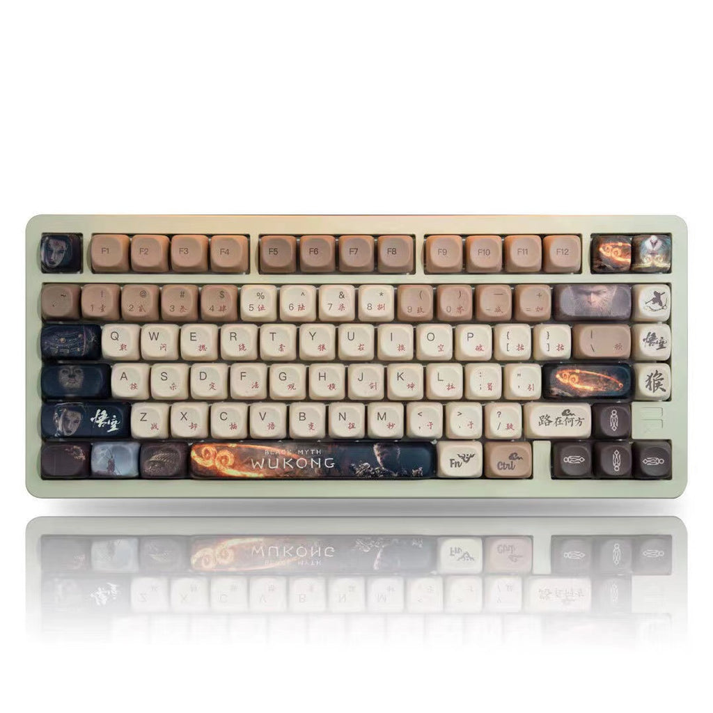 Black mythh ：wukong keycaps 140 keys gaming theme keycap set Suitable for various mechanical keyboards