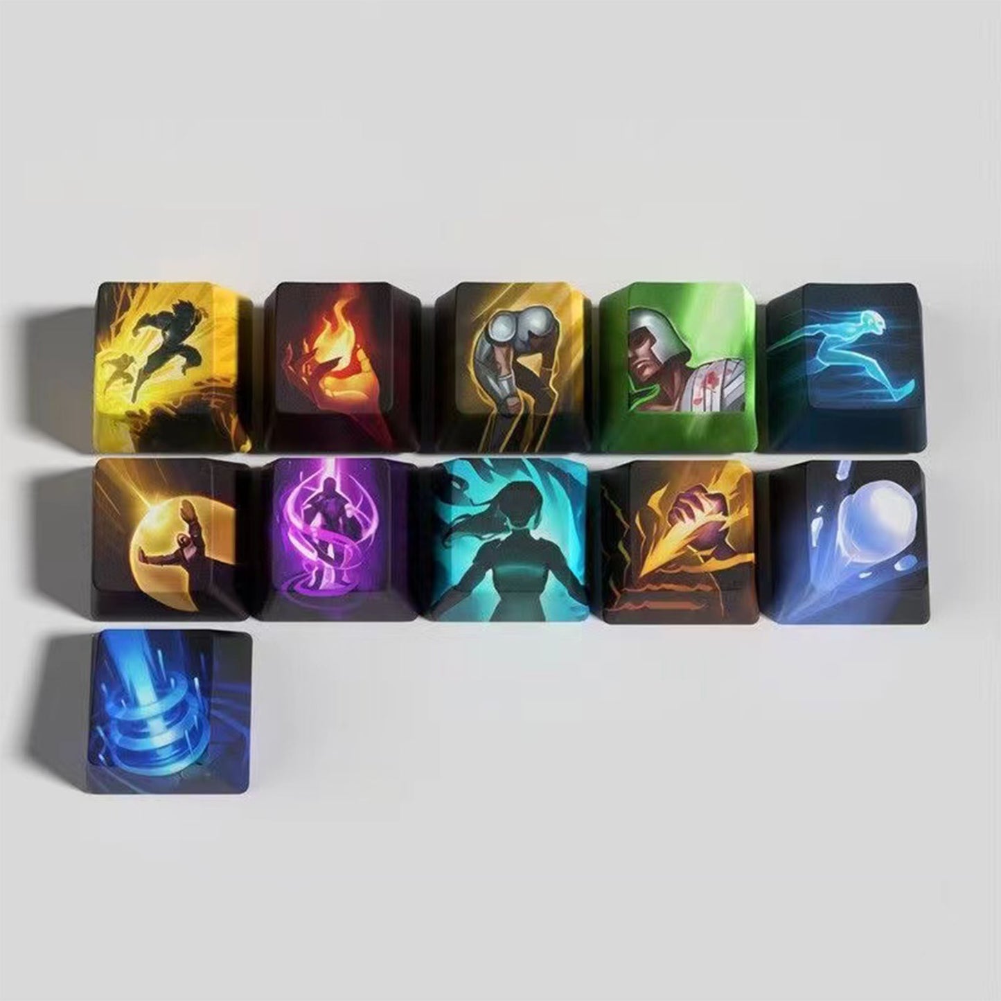 League of Legends Keycaps Summoner Skill Keycaps Set (11 keycaps set)