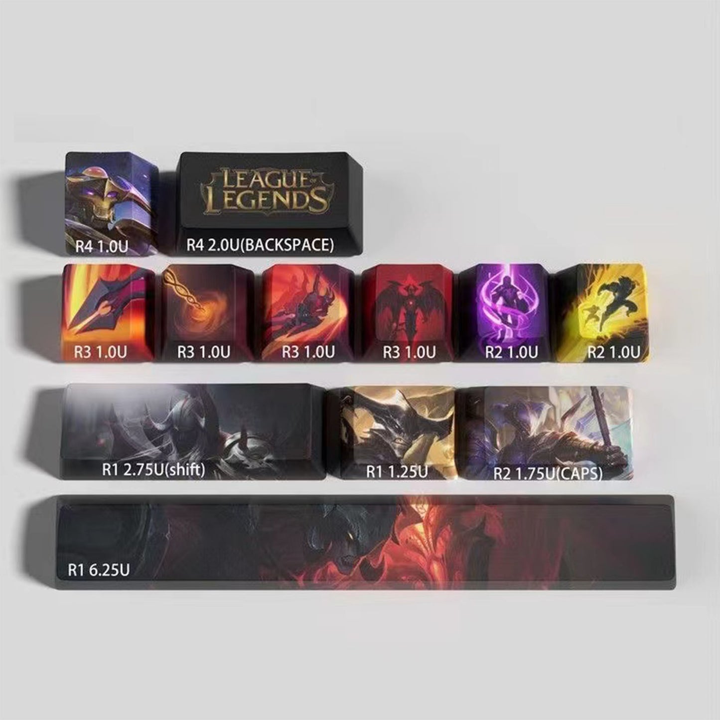 League of Legends Keycaps Aatrox 12 kecaps set