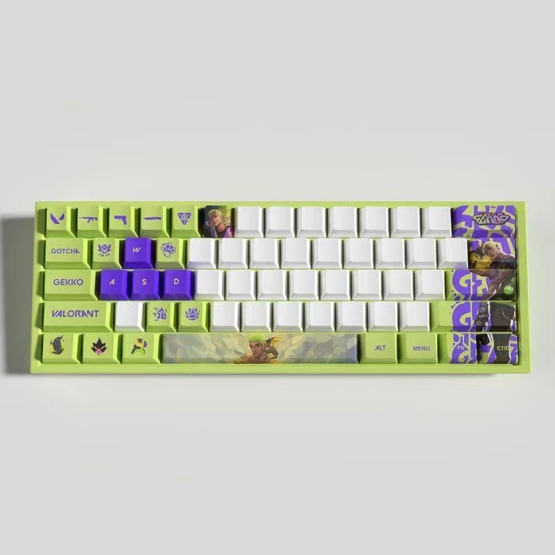 VaLorant Themed Keycaps GEKKO Agent Custom Keycap Keyboard Set 29 Keys