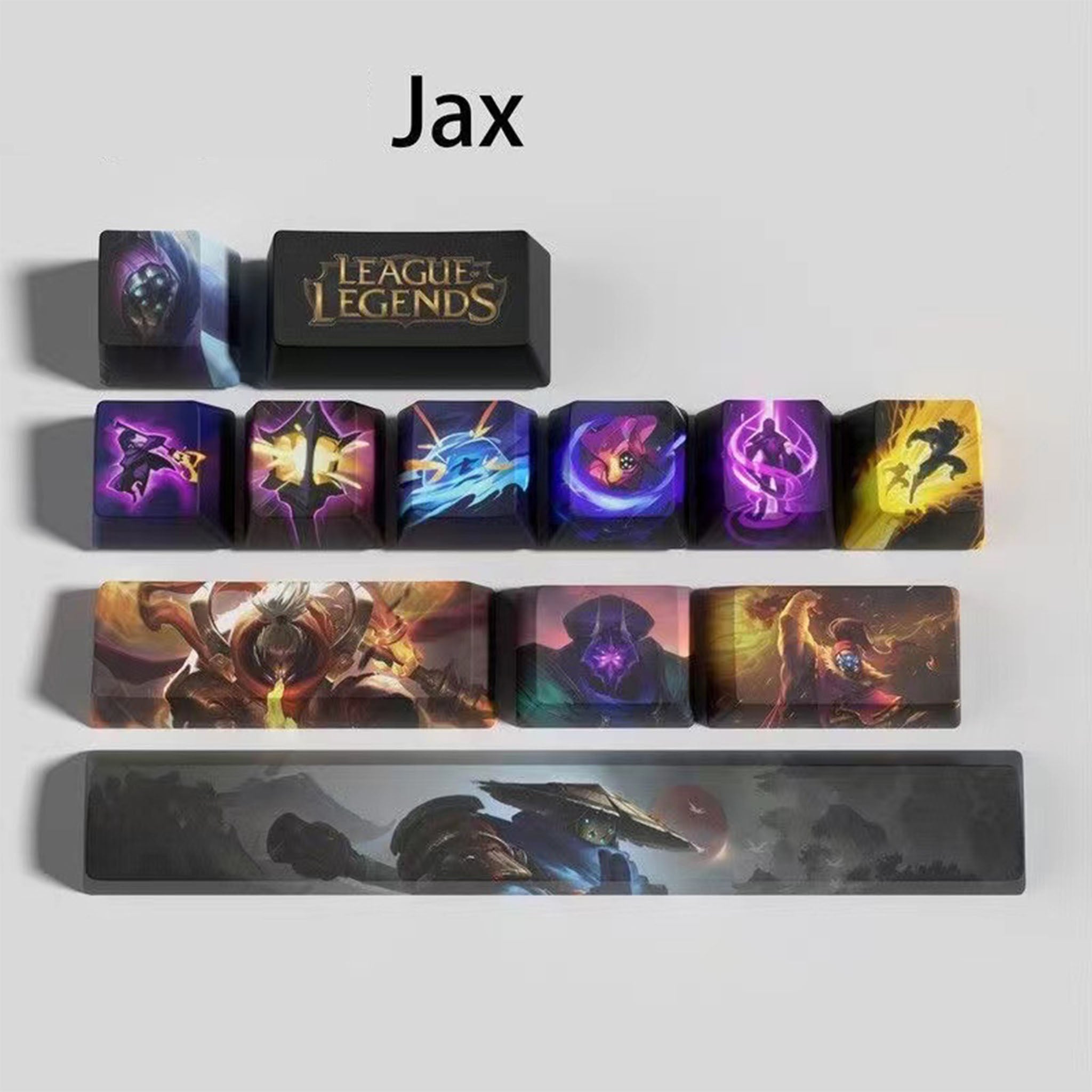 League of Legends keycaps JAX 12 kecaps set
