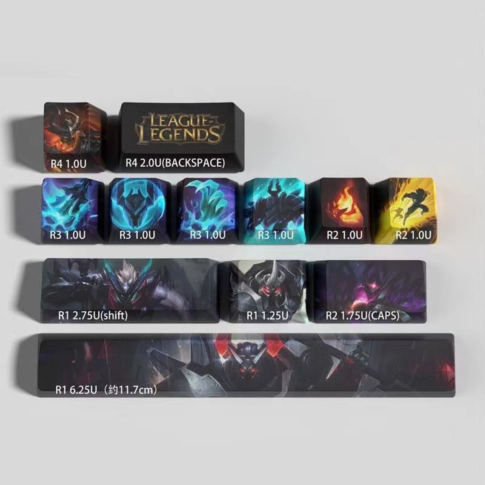 League of Legends keycaps Mordekaiser 12 kecaps set