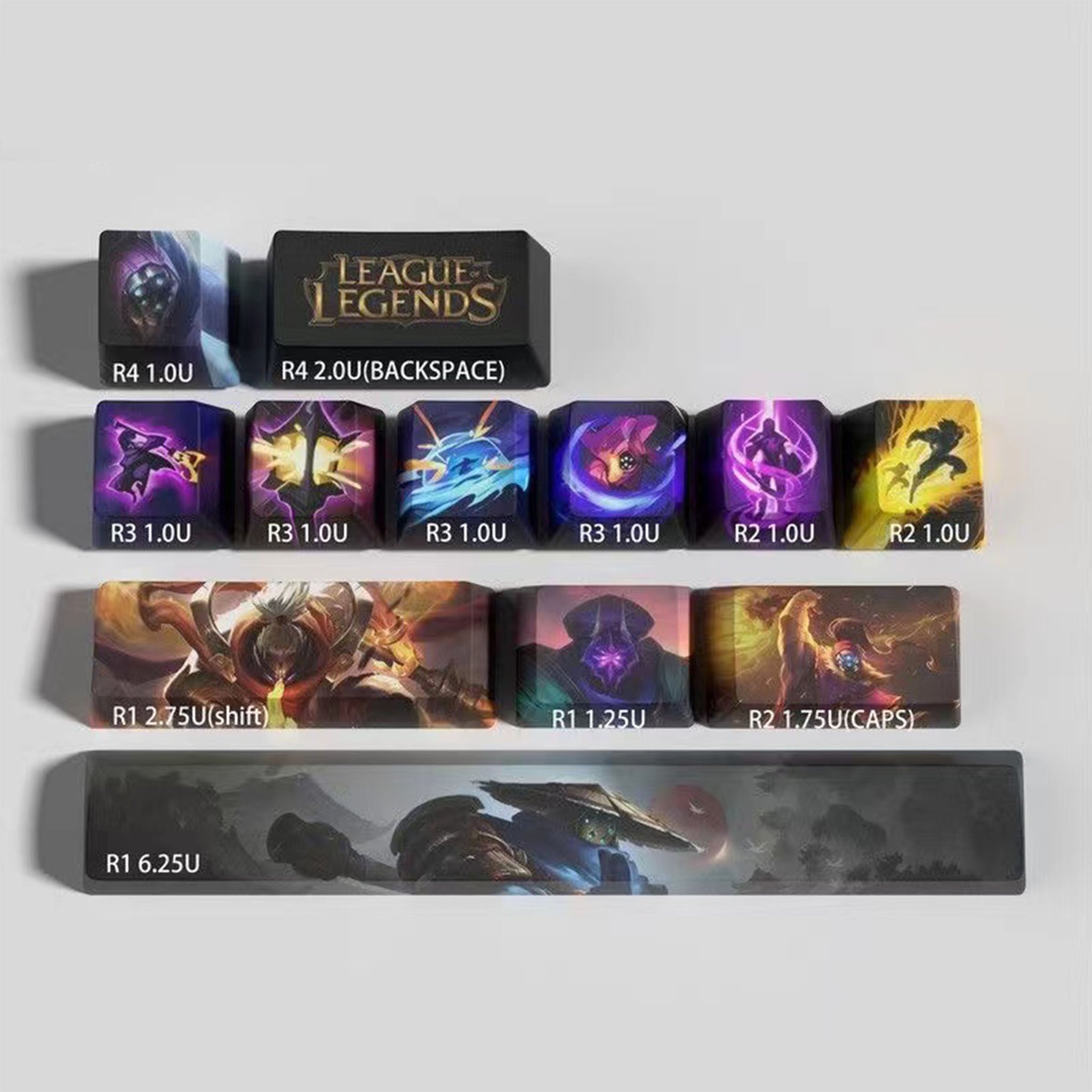 League of Legends keycaps JAX 12 kecaps set