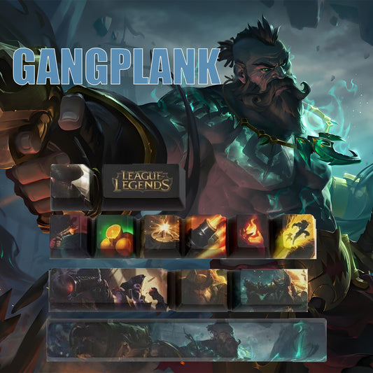 League of Legends keycaps Gangplank 12 keycaps set