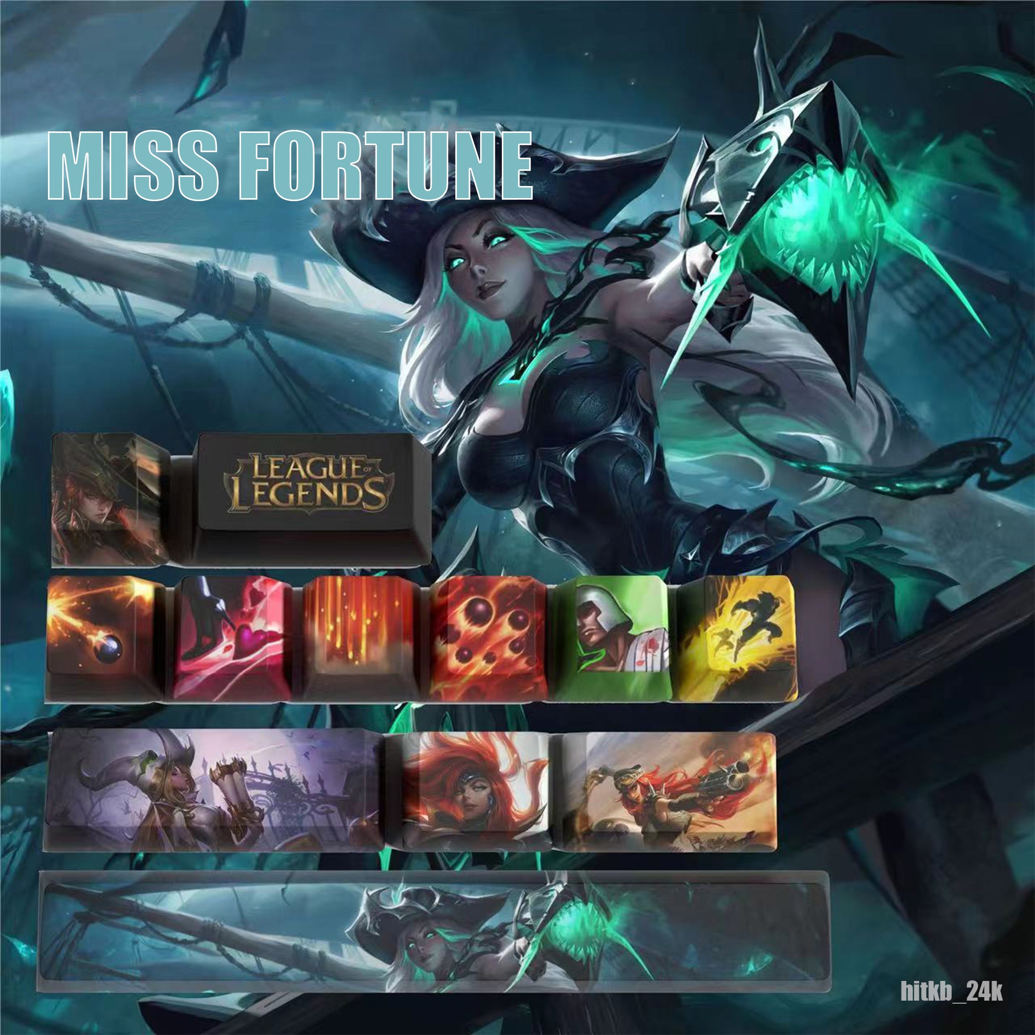 League of Legends Keycaps MISSFORTUNE 12 kecaps set