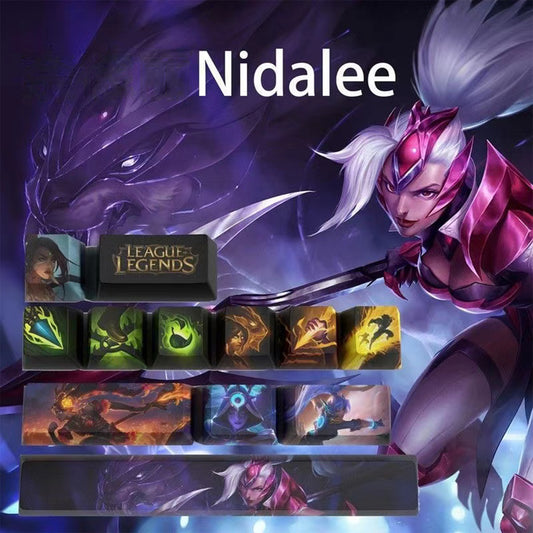 League of Legends Keycaps NIDALEE 12 kecaps set