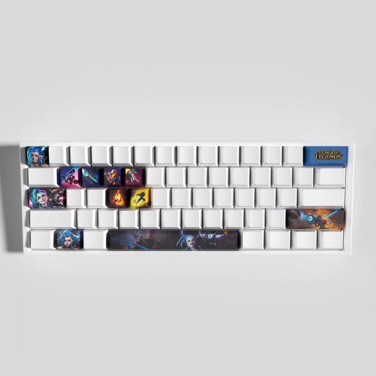 League of Legends Keycaps JINX 12 keycaps set