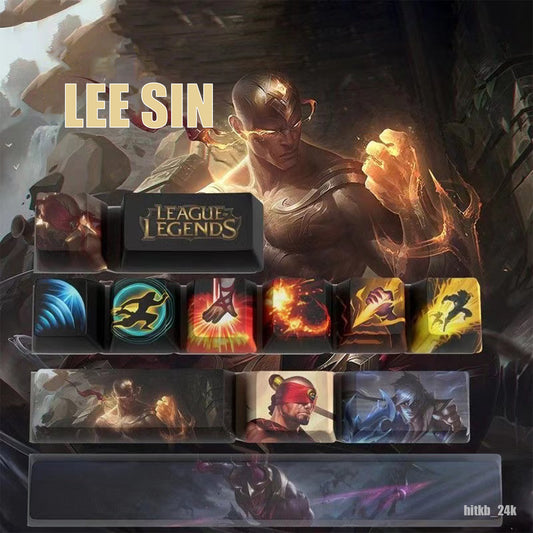 League of Legends Keycaps LEE SIN 12 keycaps set