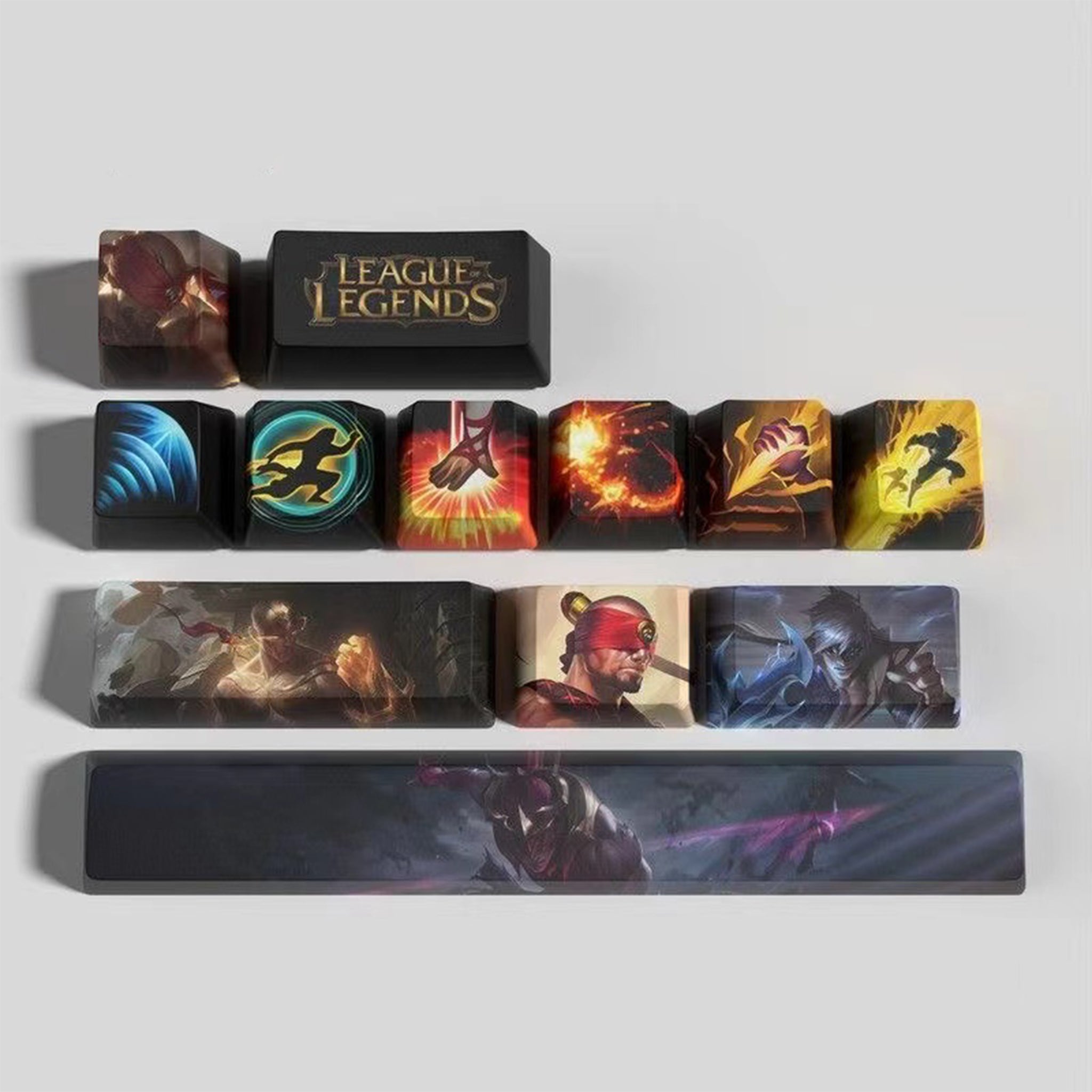 League of Legends Keycaps LEE SIN 12 keycaps set