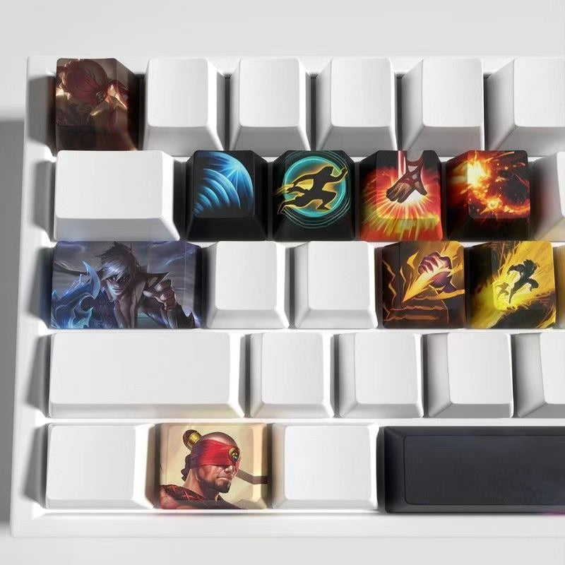 League of Legends Keycaps LEE SIN 12 keycaps set