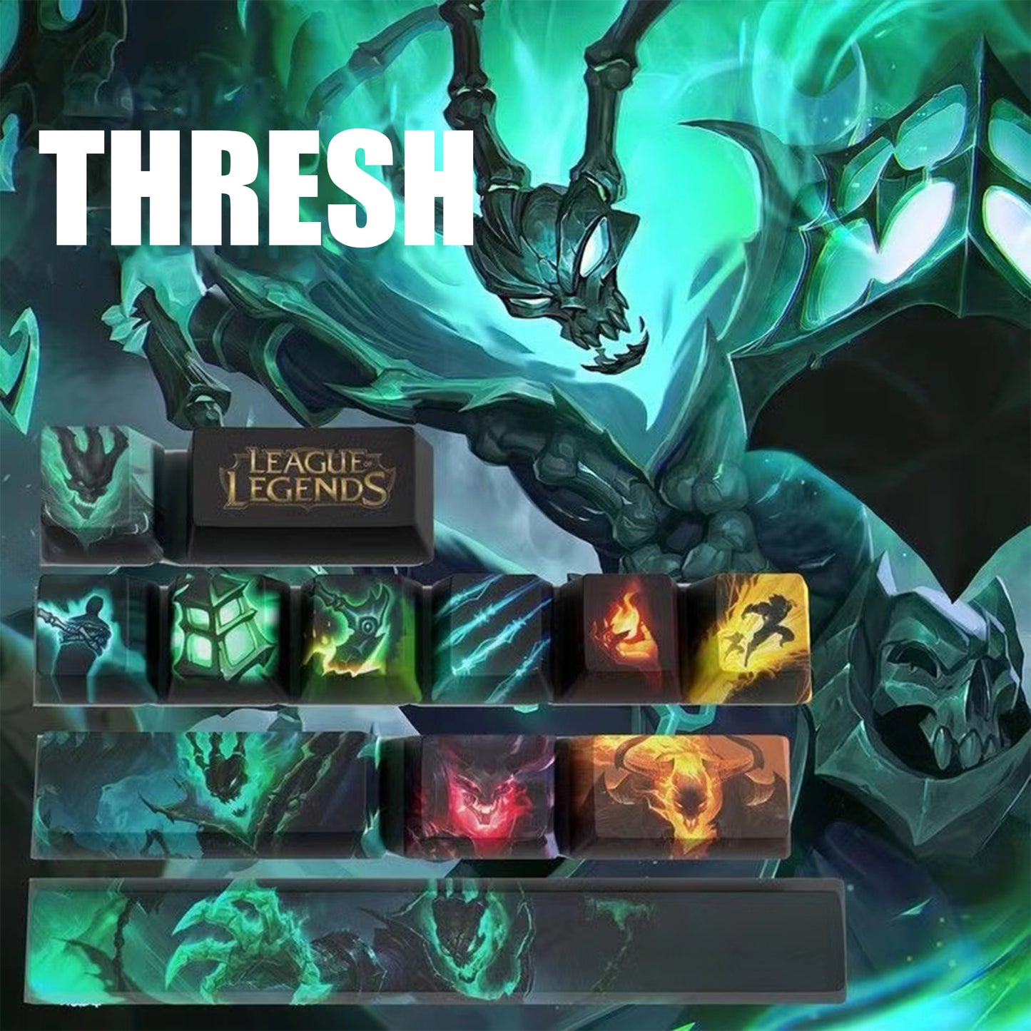 League of Legends Keycaps THRESH 12 kecaps set