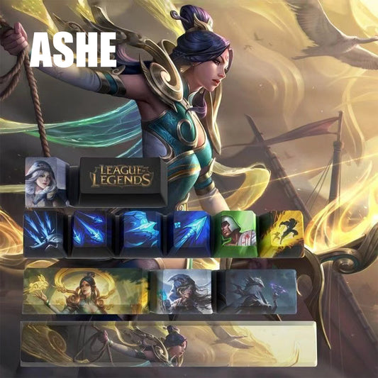 League of Legends Keycaps ASHE 12 keycaps set