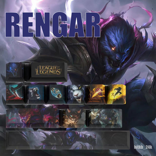 League of Legends Keycaps RENGAR 12 kecaps set