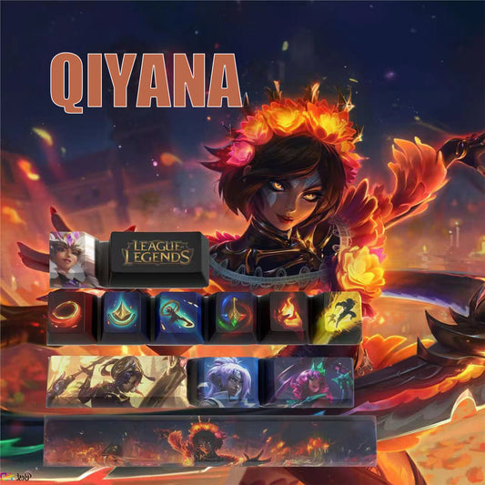 League of Legends Keycaps QIYANA 12 kecaps set