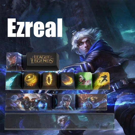 League of Legends Keycaps EZREAL 12 keycaps set