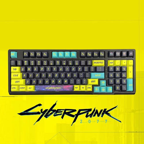 Cyberpunk 2077 Gaming theme keycaps set OEM 84/105 keys PC XBOX Game Theme keycap