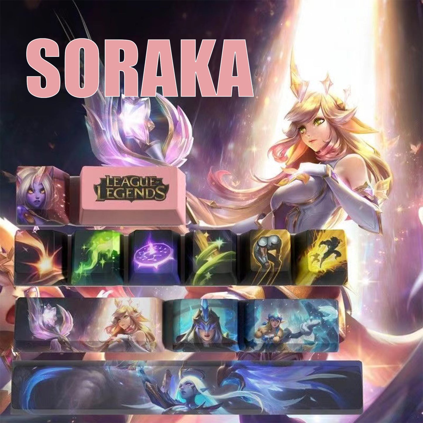 League of Legends Keycaps SORAKA 12 kecaps set