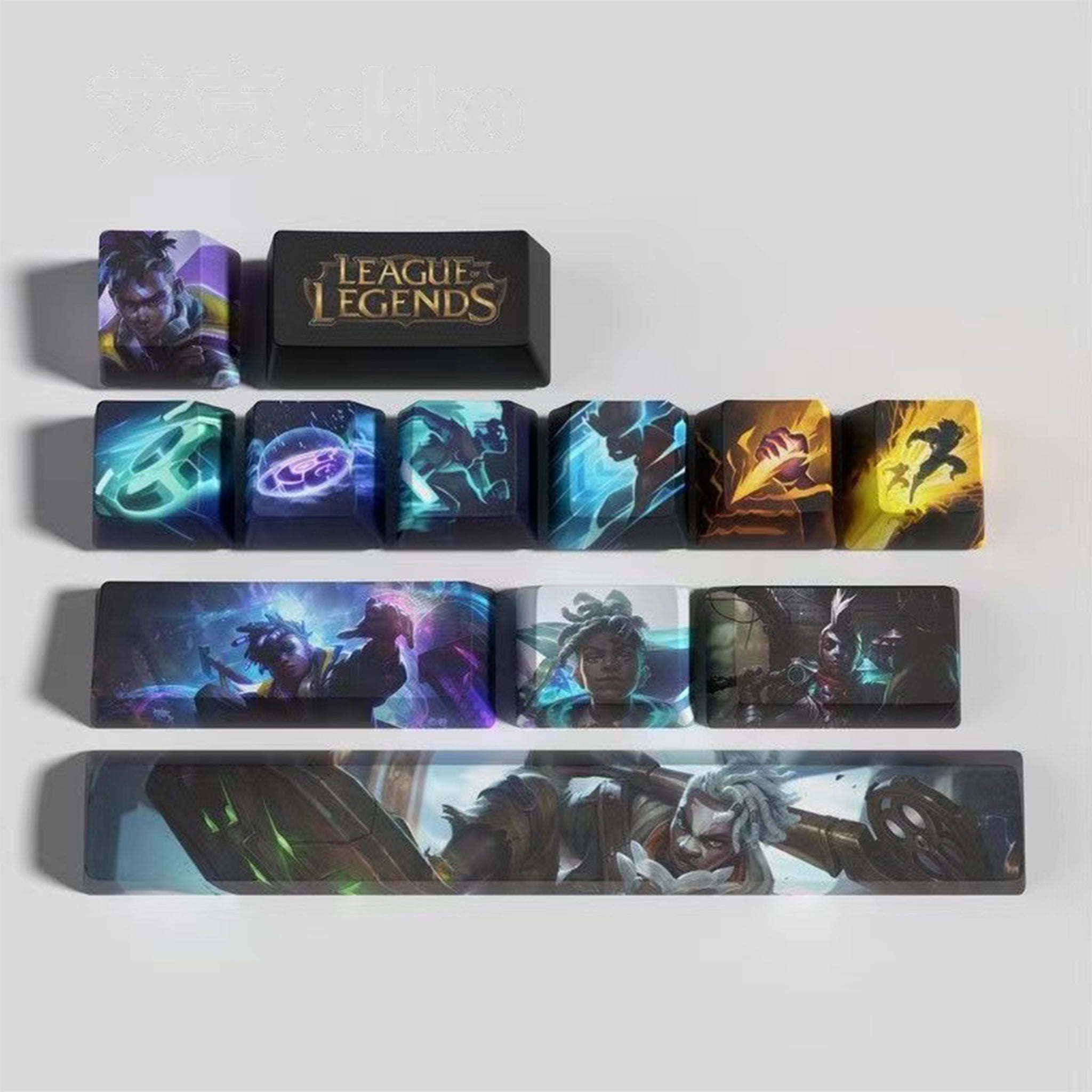 League of Legends Keycaps EKKO 12 keycaps set