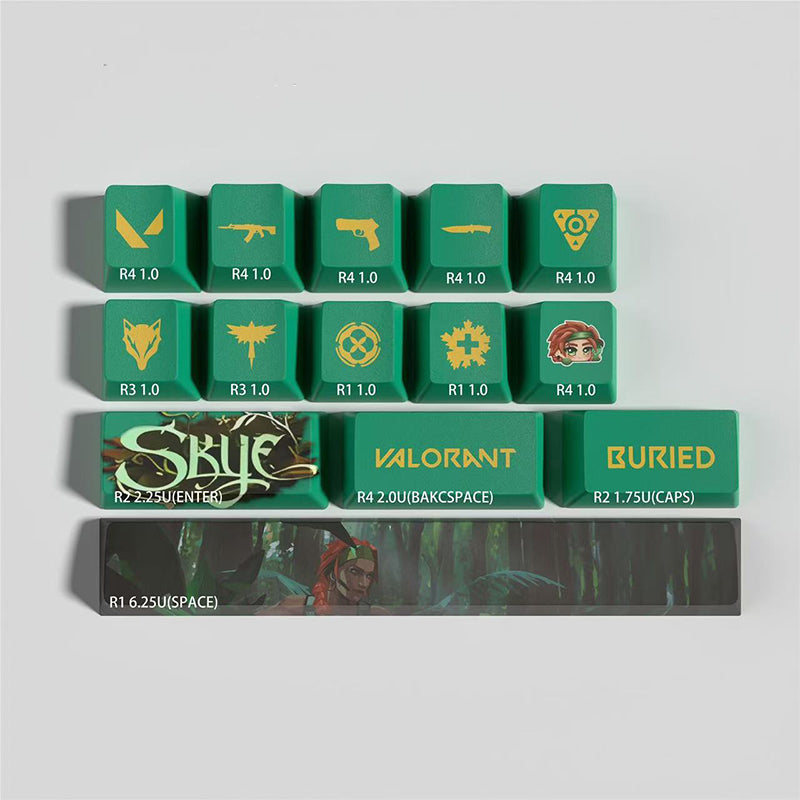 Valorant skye keycaps 14keys