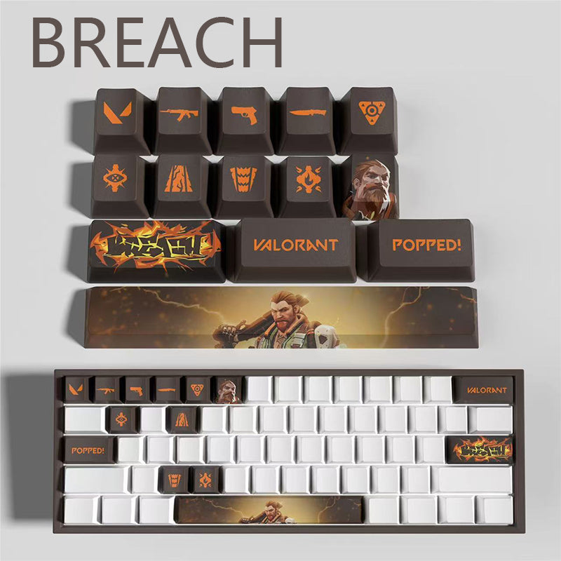 Valorant breach keycaps 14keys