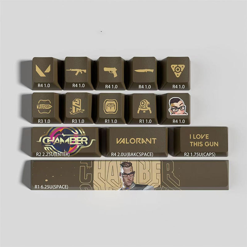 Valorant chamber keycaps 14keys