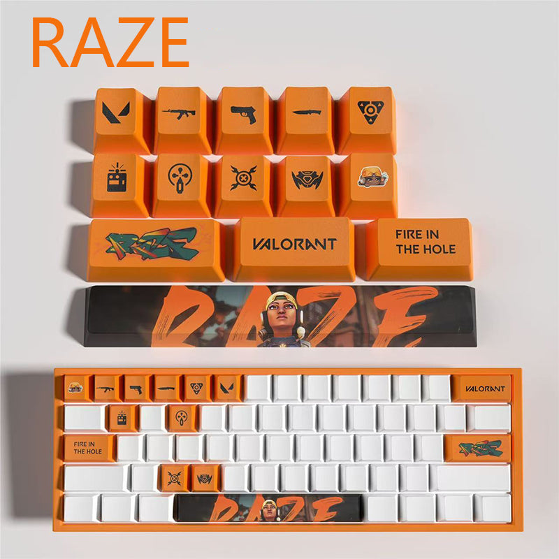 Valorant raze keycaps 14keys