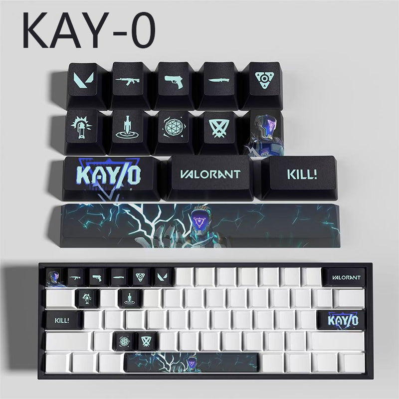 Valorant KAY-0 keycaps 14keys