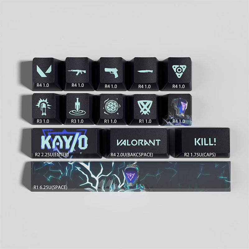Valorant KAY-0 keycaps 14keys