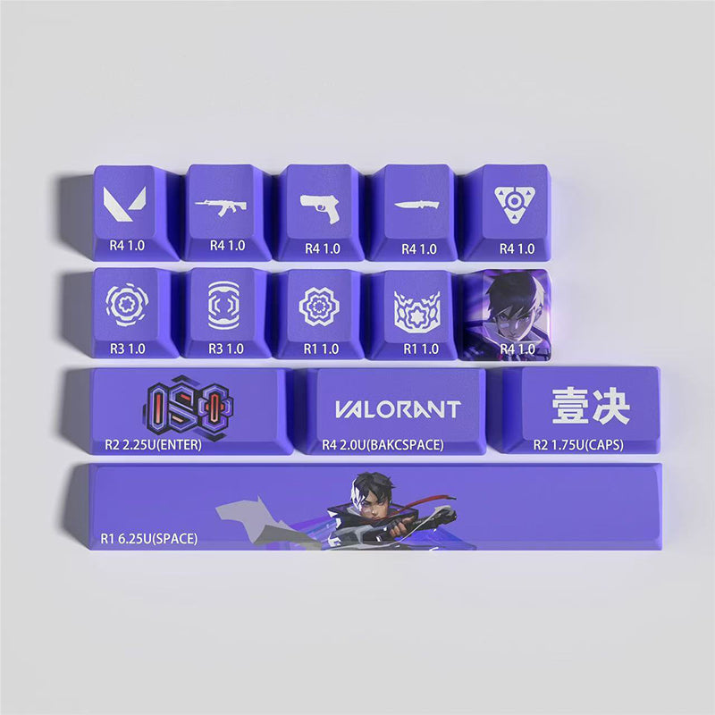 Valorant iso keycaps 14keys