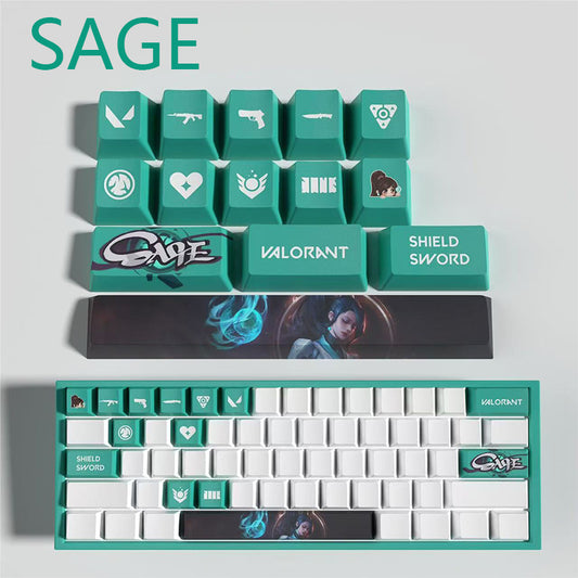 Valorant sage keycaps 14keys