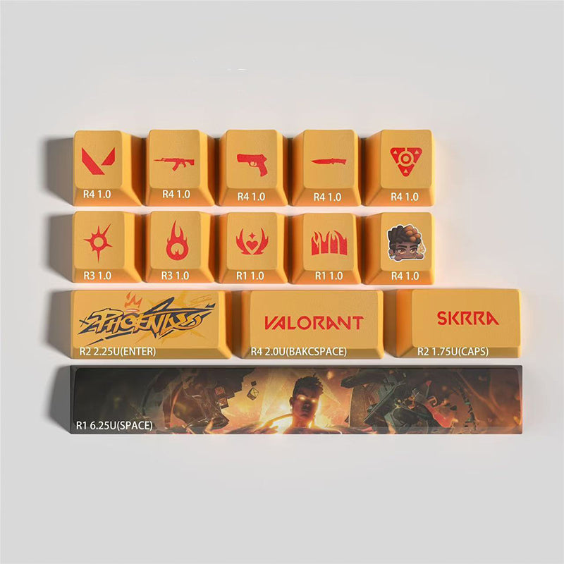 Valorant phoenix keycaps 14keys