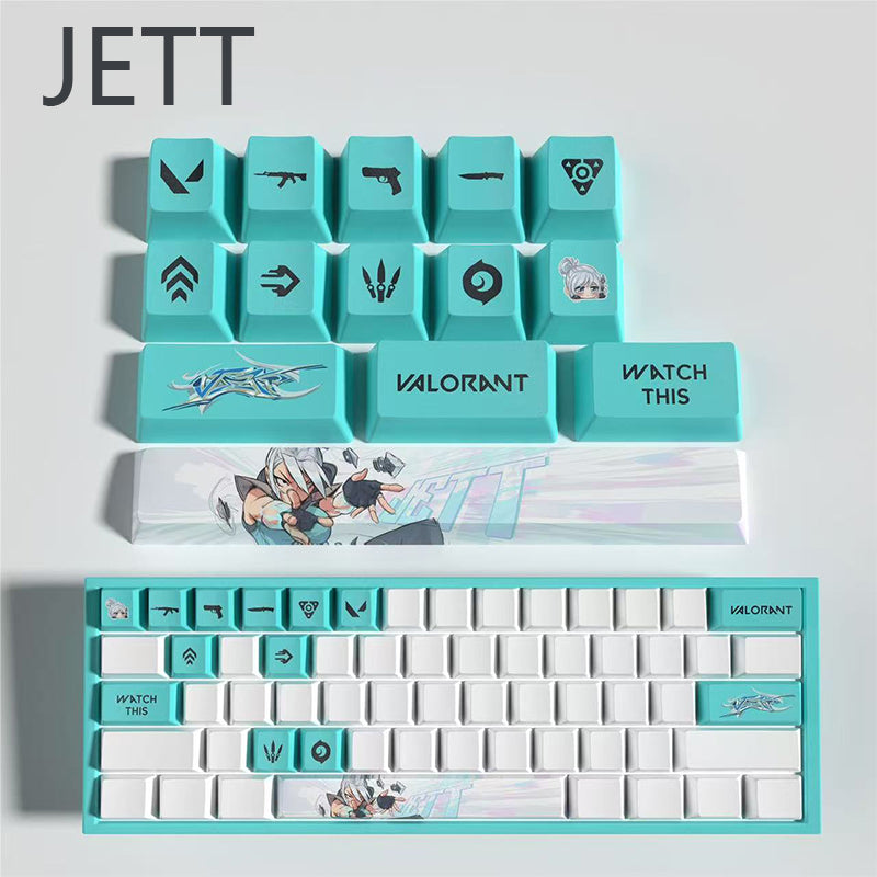 Valorant jett keycaps 14keys