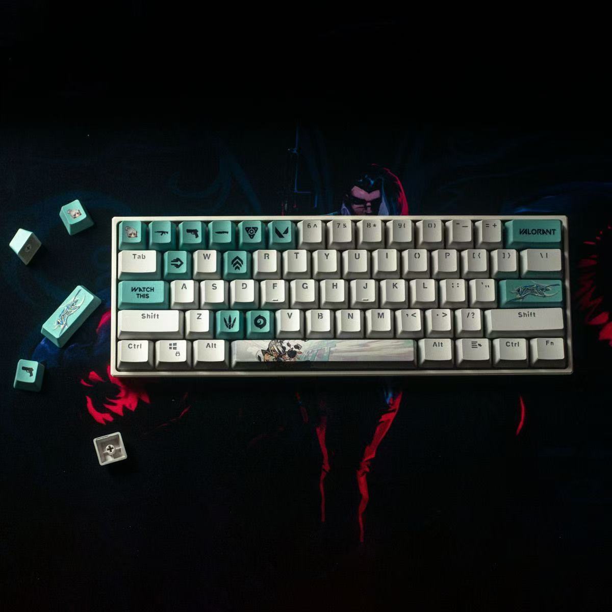 Valorant jett keycaps 14keys