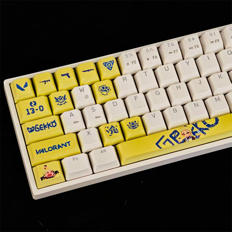 HKB New Style Keycaps for Valorant Gekko keycaps 14keys