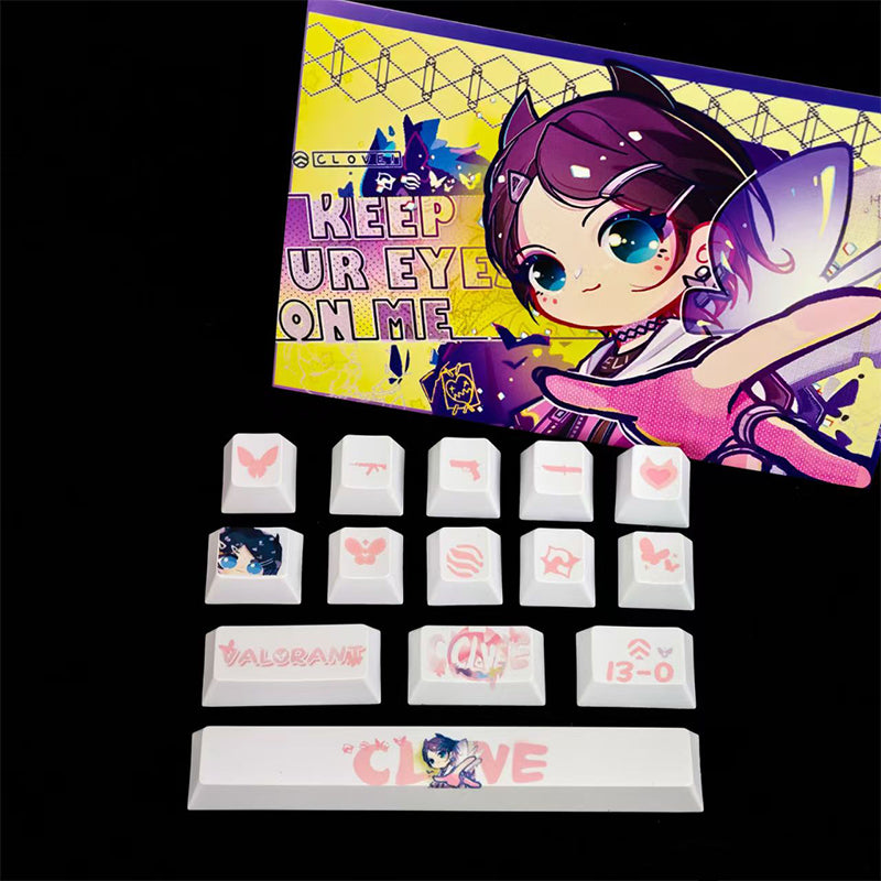 HKB New Style Keycaps for Valorant Clove keycaps 14keys