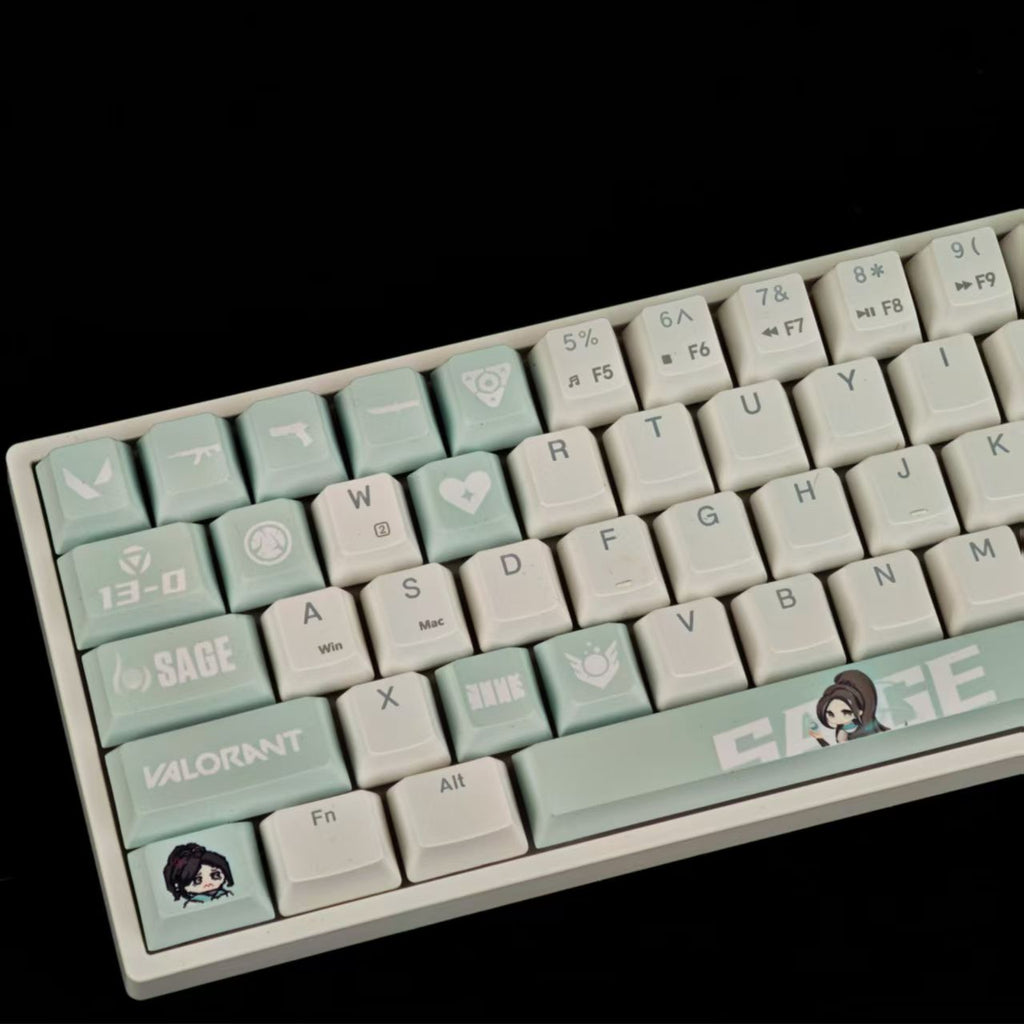 HKB New Style Keycaps for Valorant Sage keycaps 14keys