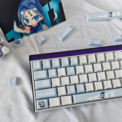 HKB New Style Keycaps for Valorant Jett keycaps 14keys