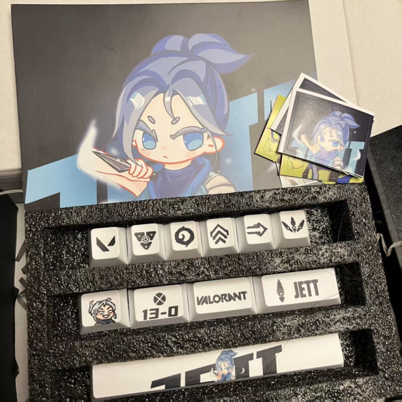 HKB New Style Keycaps for Valorant Jett keycaps 14keys