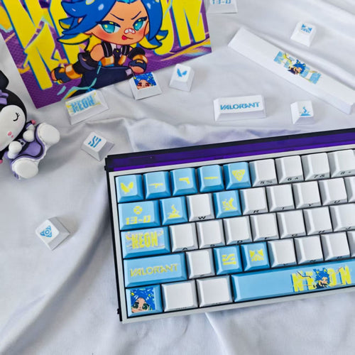 HKB New Style Keycaps for Valorant Neon keycaps 14keys