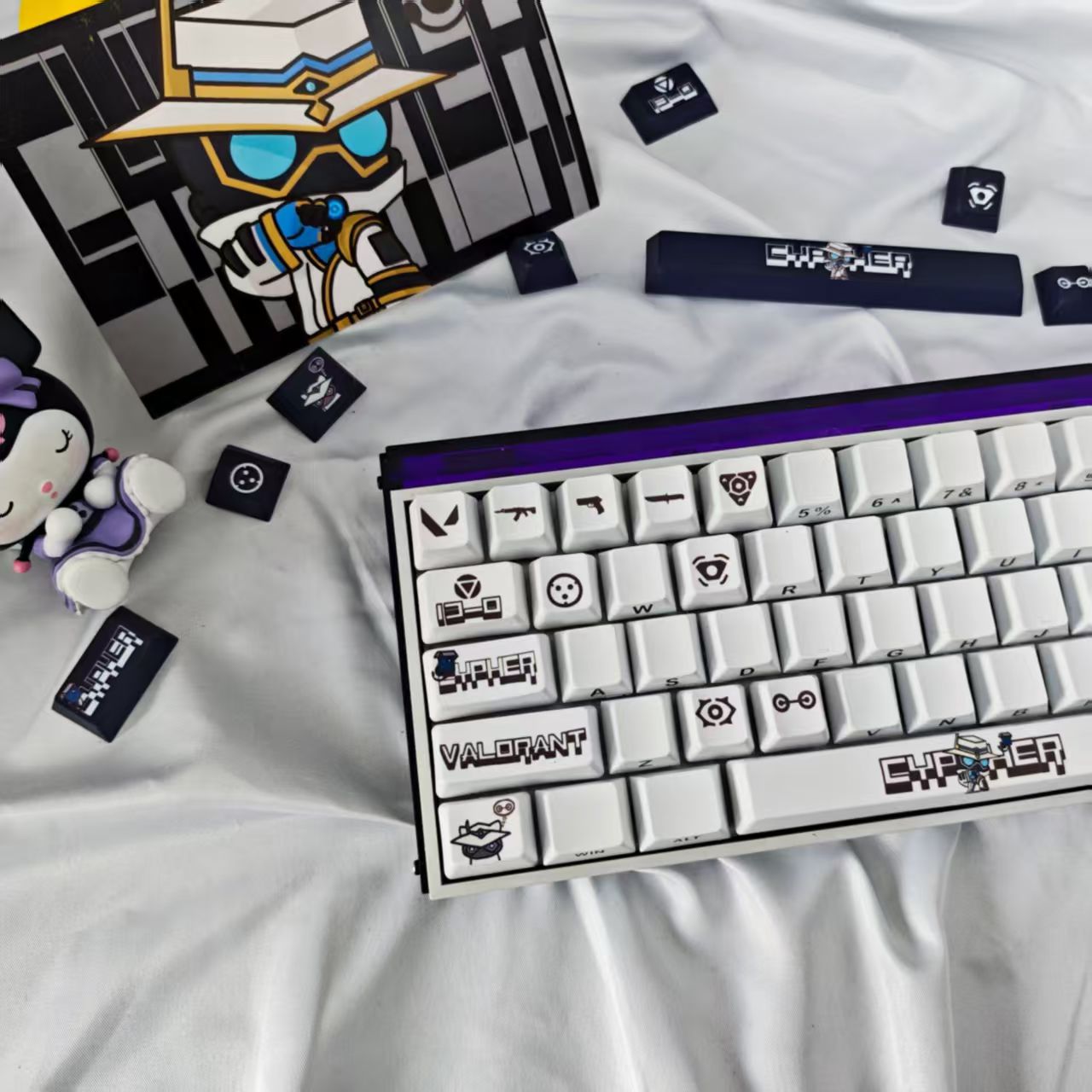 HKB New Style Keycaps for Valorant Cypher keycaps 14keys