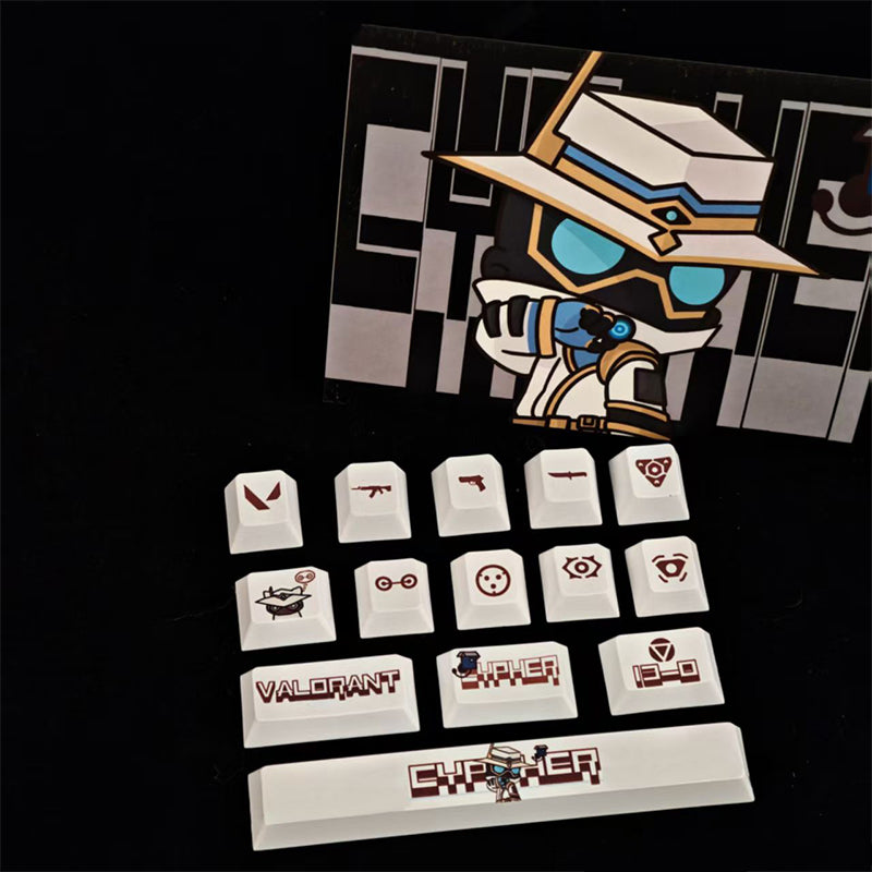 HKB New Style Keycaps for Valorant Cypher keycaps 14keys