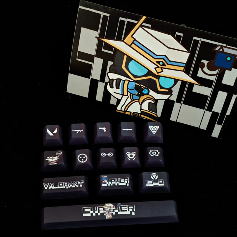 HKB New Style Keycaps for Valorant Cypher keycaps 14keys